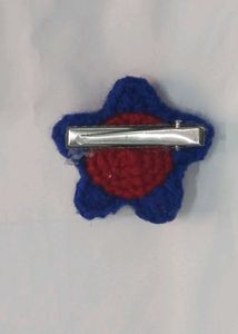 Handmade Crochet Star+Spiderman Hair Clip