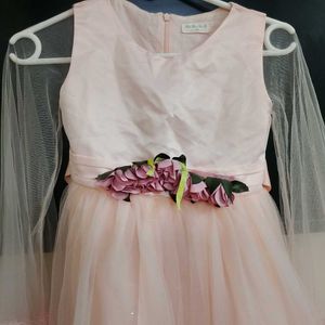 beautiful peach frock