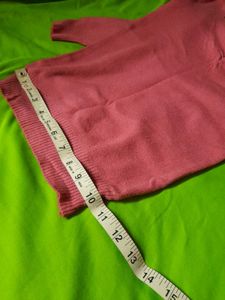 Pink Ruched Sweetheart Neck Knit Sweater Crop Top