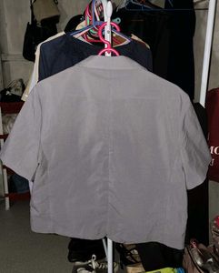 Gray Cropped Blazer
