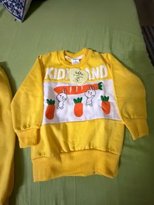 Cute Yellow Sweatshirt and Pants 2-4 yr