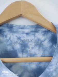 Aeropostale Blue And White Crop Top