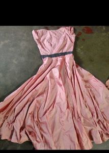 Elegant Pink Anarkali Gown