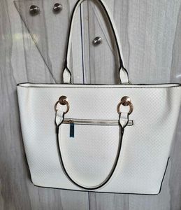 Chic White Tote Bag