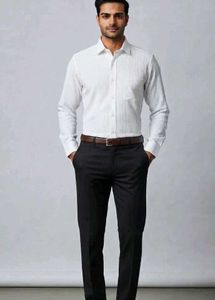 M Size Cotton Dobby Lycra Party Wear Shirt