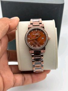 Elegant Rose Gold Burberry Watch