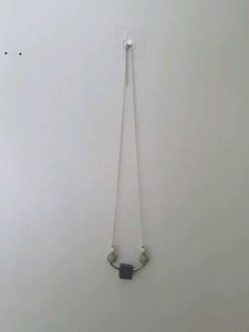 Modern Grey & Black Pendant Necklace