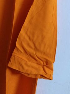 Vibrant Orange Shirt Kurti