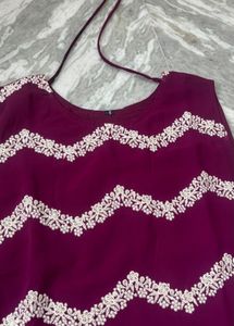 Designer Embroidered Silk Blouse