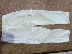 Cream Cargo Pants