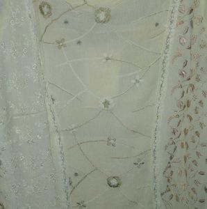 Mastro Italy Designer Chiffon Top | Embroidered