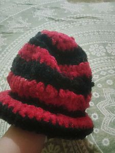 Striped Knit Beanie Hat