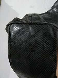 Anne Klein Chic Black Textured Hobo Bag