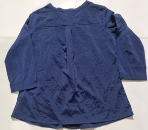 Trendy Navy Blue  Woman Shirt