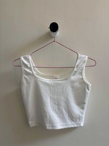 White Crop Top