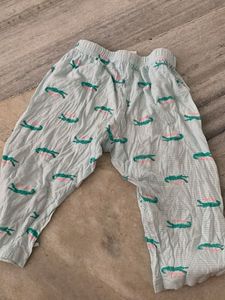 Cute Alligator Print Baby Pants