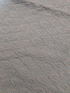 Blue Textured Cotton Kurta