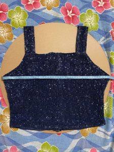 Sparkling Navy Blue Sequin Set