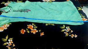 Beautiful Pista coffee kurta set