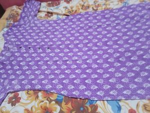Vibrant Purple Printed Kurta