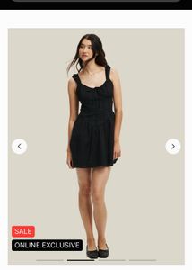 Flowy Black Midi Dress