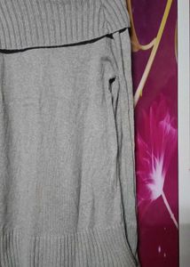Gray Turtleneck Sweater