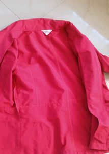 Coral Jacket with Pockets