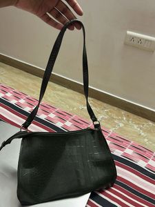 Chic crocodile print Shoulder Bag - green