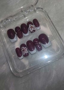 Elegant French Tip Press-On Nails