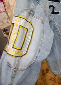 Trendy Light Wash Denim Jacket