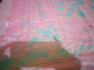 Pink Floral Saree