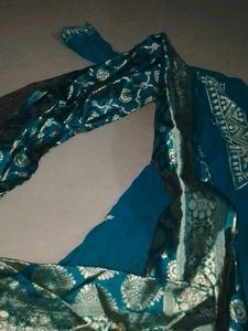 Teal Embroidered Kurta Set