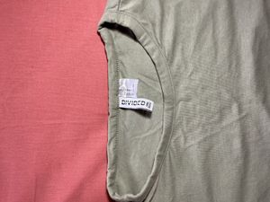 H&amp;M Sage Green Cropped T-Shirt