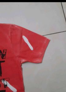 Men's Graphic Print Red T-Shirt