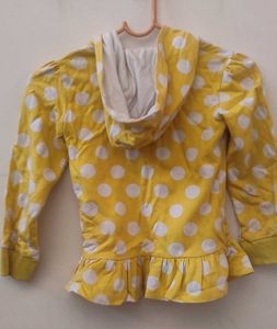 Yellow Polka Dot Hoodie