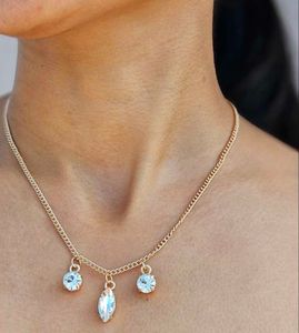 Layered Pearl Necklace Gold Tone