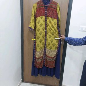 Designer Kurta with Contrasting Skirt