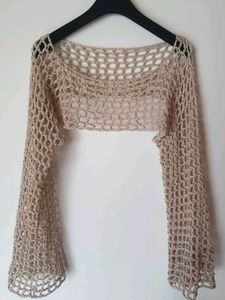 Mesh Crochet crop top