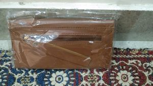 Leather Brown Wallet With 4 Compartments