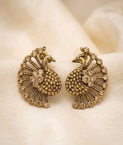 Festive Peacock Top Earrings