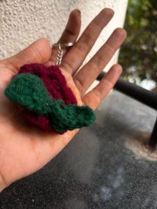 Crocheted Butterfly Keychain 🦋🌹