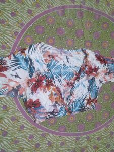 Vibrant Floral Print Kimono Top