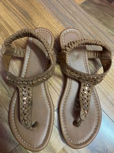 Stylish Embellished Thong Sandals