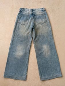 Bershka Wide Leg Light Wash Jeans
