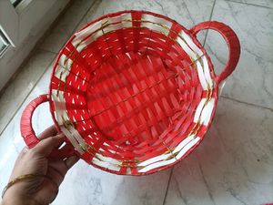 Hand Made Basket Fir Fruits Storage