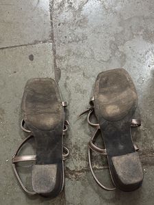 Stylish Metallic Flat Sandals
