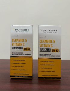 2 Dr. Sheth's Ceramide & Vit C Sunscreen SPF 5