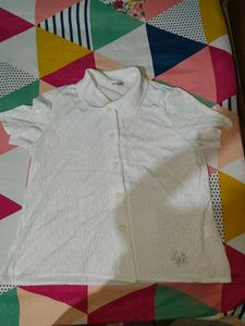 white medium size  summer shirt