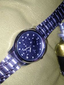 Man's titan watch with Dior Sauvage Perfume
