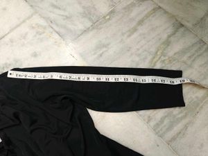 H&amp;M Chic Black Gathered Neck Top